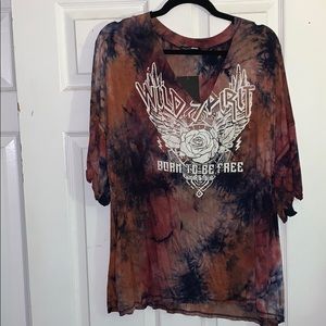 Fashion Nova Wild Spirit Tye Dye Top